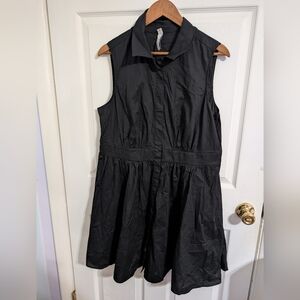 Torrid Belle Isle Womens Dress Black Collared Mini Dress Sleeveless Size 0 (12)